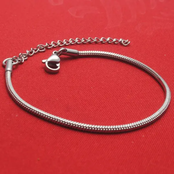 Wholesale Simple Style Waves Stainless Steel Polishing Bracelets