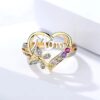 Wholesale Yunjin wish cross-border e-commerce best selling hand jewelry love mother ring mother's day gift MOM female ring
