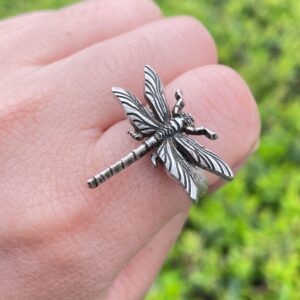 Wholesale Natural Jewelry Gothic Flying Insect Dragonfly Ring Fresh and Sweet Cartoon No Pearl Zhengzhou