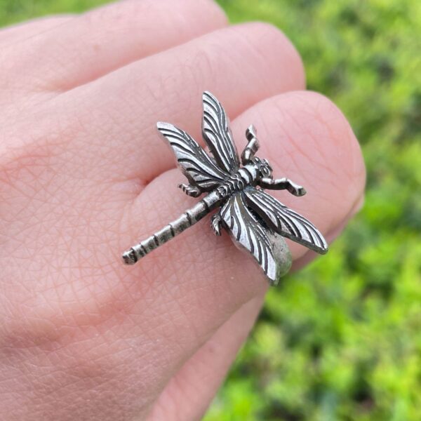 Wholesale Natural Jewelry Gothic Flying Insect Dragonfly Ring Fresh and Sweet Cartoon No Pearl Zhengzhou