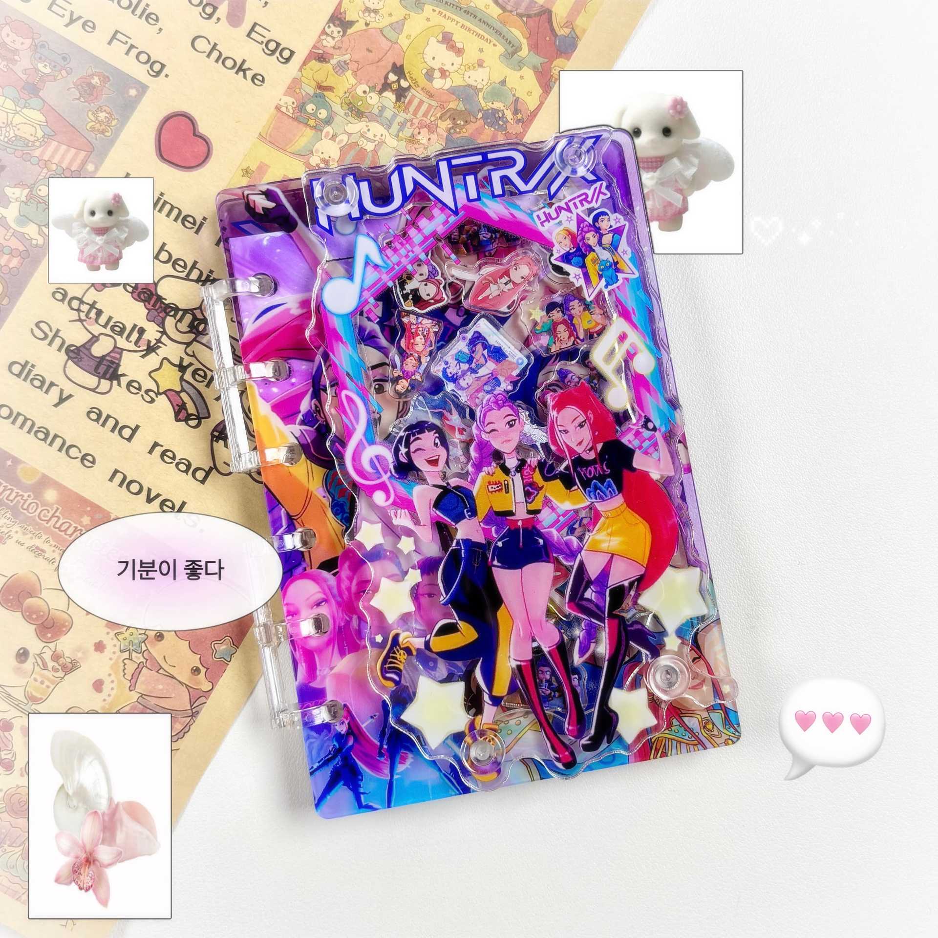 Wholesale New Shake-Shake Acrylic Loose-Leaf Notebook A7 Notepad