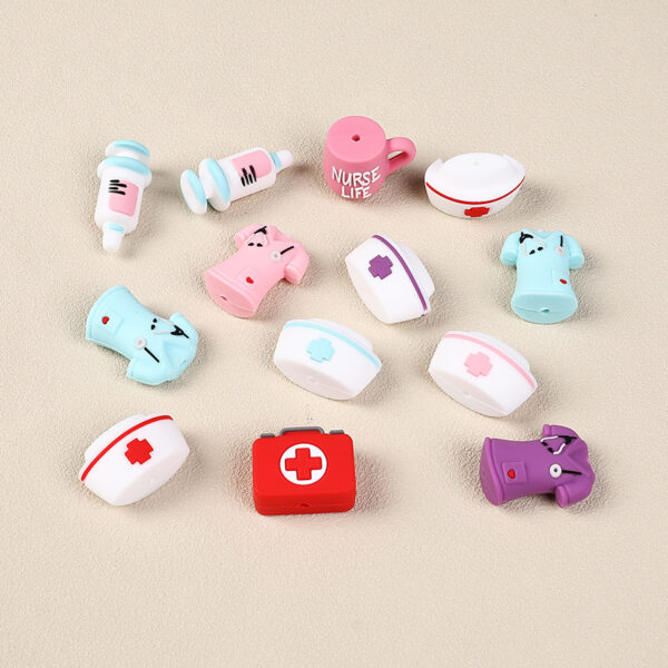 Wholesale 3D silicone beads DIY necklace decorations cartoon beads