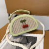 Wholesale Straw bag small cherry shoulder bag crossbody bag