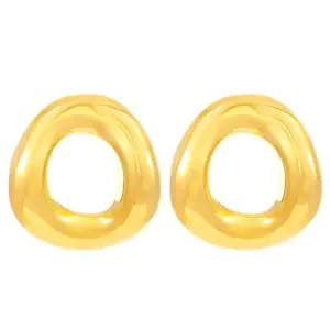 05 18K Real Gold Irregular round WG-0166