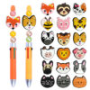 Wholesale Cartoon animal head series of colorful beads