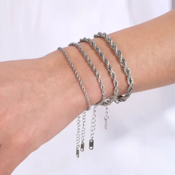 Wholesale Ion Plating (IP) 18K Gold Plated Geometric 304 Stainless Steel Simple Style Waterproof Non Tarnish Bracelets Necklace