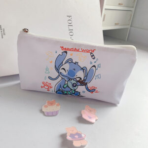 Different patterns on the front and back of the Stitch pencil case