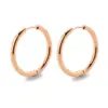 Simple Style Solid Color Stainless Steel Hoop Earrings 1 Pair