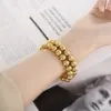 Wholesale PVD Coated 18K Gold Plated Geometric Stainless Steel Casual Simple Style Waterproof Non Tarnish Bracelets