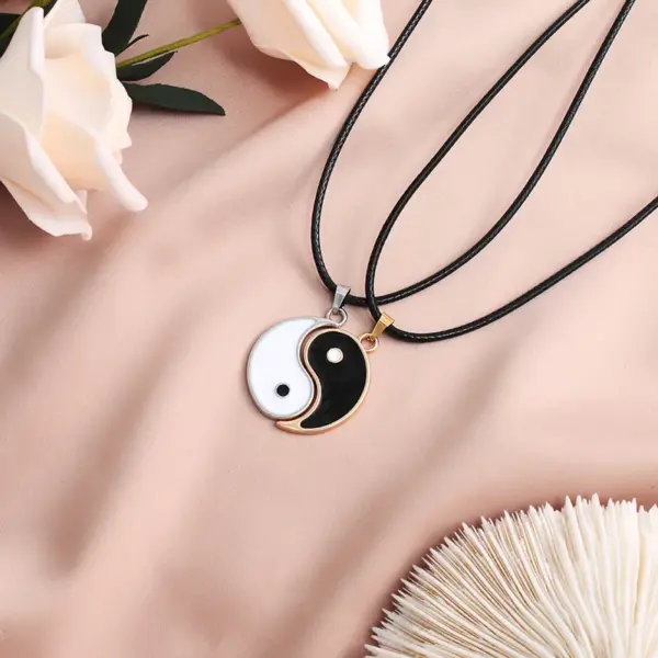 Wholesale New Wax Rope Stainless Steel Chain Necklace Pendant Jewelry Wholesale