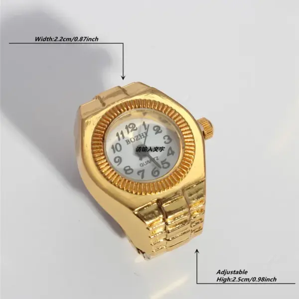 Wholesale Water Plating Clock Alloy Casual Simple Style Open Rings Rings