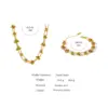 Wholesale Jewelry Fashion Solid Color 304 Stainless Steel 18K Gold Plated Plating Stainless Steel Jewelry Sets