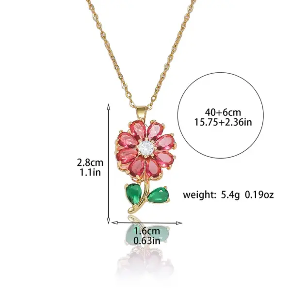 Wholesale Titanium Steel Flower Necklace Rotatable Fashion Trend Design Simple Unique Durable Women's Necklace Jewelry Multifunctional Quality