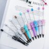 Wholesale DIY Pearl Gypsophila Beaded Pen Handmade Sugar Pearl Diamond Pen Blind Box Gift Pen in stock