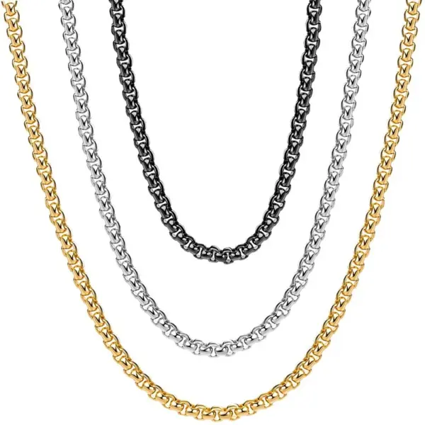 Wholesale Simple Style Geometric Stainless Steel Plating Necklace 1 Piece