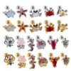 Wholesale 1 Piece Retro Starfish Crab Stainless Steel Copper Inlay Zircon Ear Studs