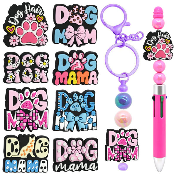 Wholesale Random 100pcs Pet Dog Phrases Letter Beads