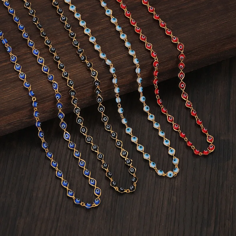 Wholesale Stainless Steel 18K Gold Plated Fashion Plating Eye Necklace
