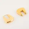 1 Pair Retro U Shape Plating Stainless Steel Gold Plated Earrings