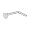 1 Piece Nose Rings & Studs Simple Style Heart Shape 304 Stainless Steel Plating 18K Gold Plated Nose Pin