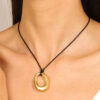Wholesale Heart-shaped hollow pendant necklace