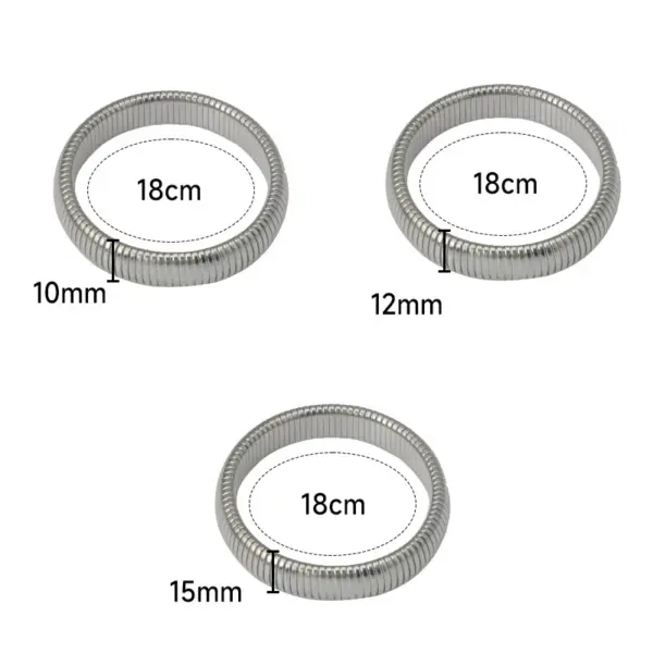 Wholesale Simple Style Geometric Stainless Steel Plating Bangle