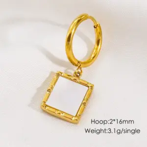 White Shell Square Plate