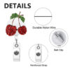 oly-54ced1e7fc0ca0740256ca2e74dbe300 Wholesale New rhinestone cherry metal retractable and rotatable badge scroll for medical professionals and women, easy-pull buckle