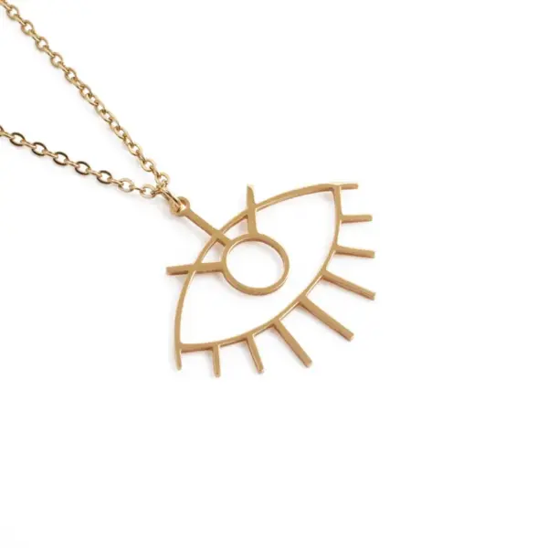 Wholesale Jewelry Fashion Devil'S Eye Stainless Steel Necklace
