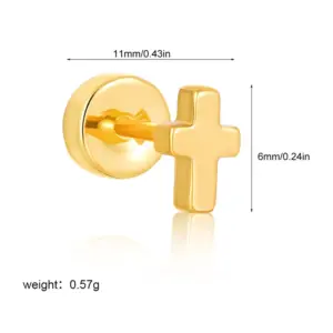 Golden Glossy Cross