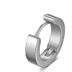 4 * 9mm Flat Ear Clip Steel Color One