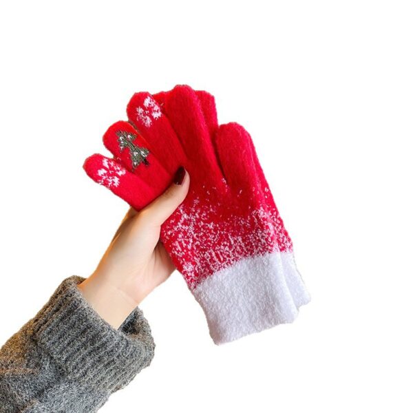 oly-54eeb72143e89e7a0a33899d4827feca Wholesale Knitted gloves, winter fleece-lined, thickened, cold-proof wool gloves