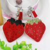 oly-54f67d789f6847be581efbadf3116922 Wholesale Cute rhinestone fruit strawberry keychain