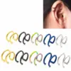 Wholesale 1 Piece Basic Simple Style Solid Color Plating 304 Stainless Steel Ear Cuffs