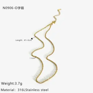 Golden O-Shaped Chain / One Size