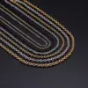 Wholesale PVD Coated 18K Gold Plated Geometric Titanium Steel Fashion Waterproof Non Tarnish Necklace