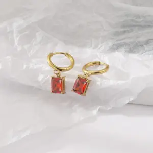 14K Gold-Pomegranate / Red