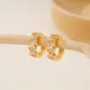 Wholesale 1 Piece IG Style Simple Style Geometric Inlay Copper Zircon Earrings