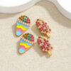 Wholesale Cartoon Ice Creamt Earrings Summer