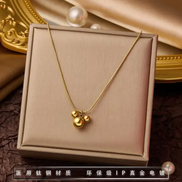 Wholesale New Fashionable Titanium Steel Necklace Women's Clavicle Chain Non-Fading Stainless Steel Jewelry Versatile Live Broadcast Bestseller