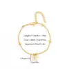 Wholesale PVD Coated Real Gold Plated Bow Knot 201 Stainless Steel Artificial Crystal Elegant Simple Style Classic Style Waterproof Non Tarnish 201 Stainless Steel Bracelets