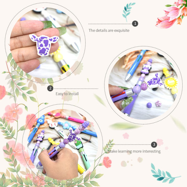 Wholesale Cartoon Butterfly Flower Beads