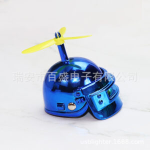 Colorful blue high quality metal rod no. 3 yellow leaf bamboo dragonfly