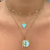 Wholesale Simple Style Heart Brass Necklace In Bulk