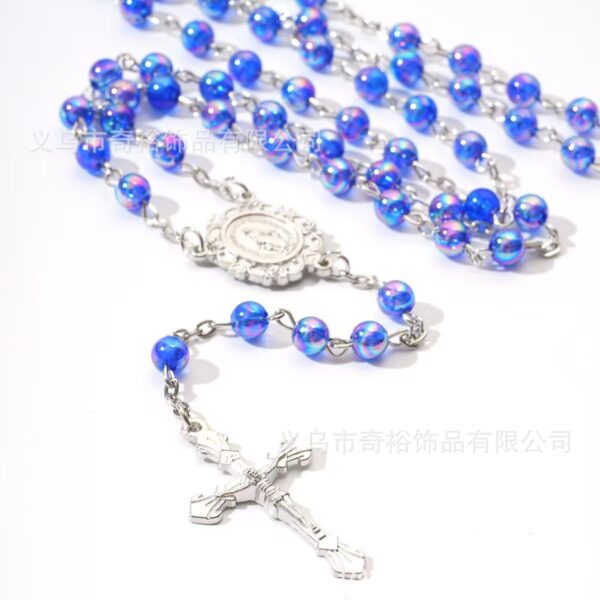 Wholesale Virgin Mary Cross Necklace Rosary Baptismal Communion Necklace