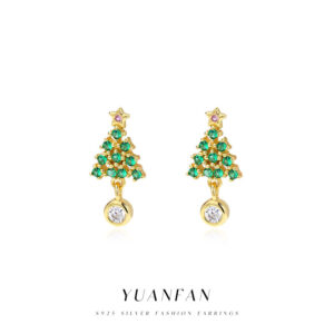 Wholesale Christmas tree earrings