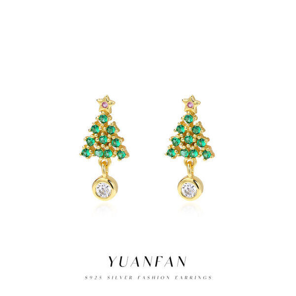 Wholesale Christmas tree earrings