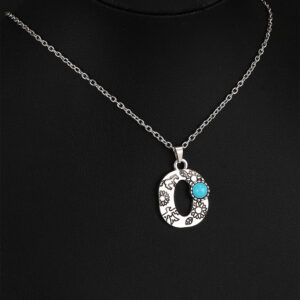9015 silver O-Chain Letter O