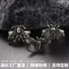 Wholesale Longrui New Hot Sale Gerst Series Alloy Death Moth Skull Ring Jewelry Adjustable Men's and Women's Jewelry