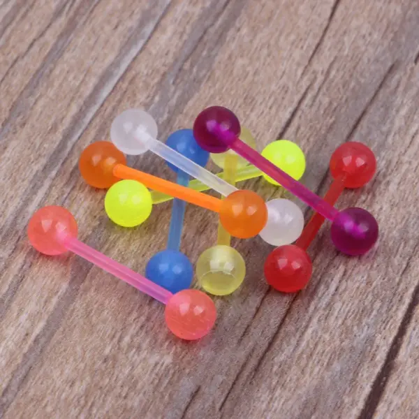 Wholesale 1 Piece Tongue Rings Fashion Geometric Arylic Metal